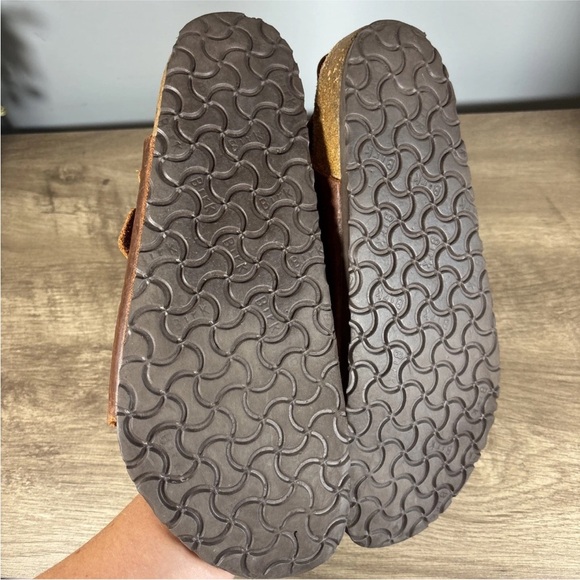 Birkenstock Milano Heel Strap Leather Sandals Brown Regular Size 45 M/12 - Picture 8 of 13